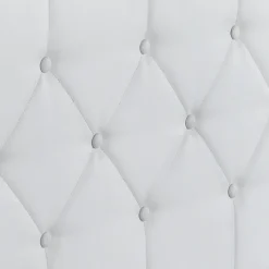Lit coffre blanc 140x190 cm