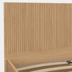 Lit coffre deux personnes 140 x 190 cm avec rangements XXL avec tête de lit