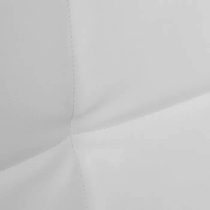 Lit double avec sommier PVC blanc 160x200cm