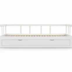 Lit gigogne transformable en lit 2 places blanc