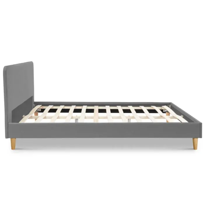 Lit scandinave gris clair 2 places