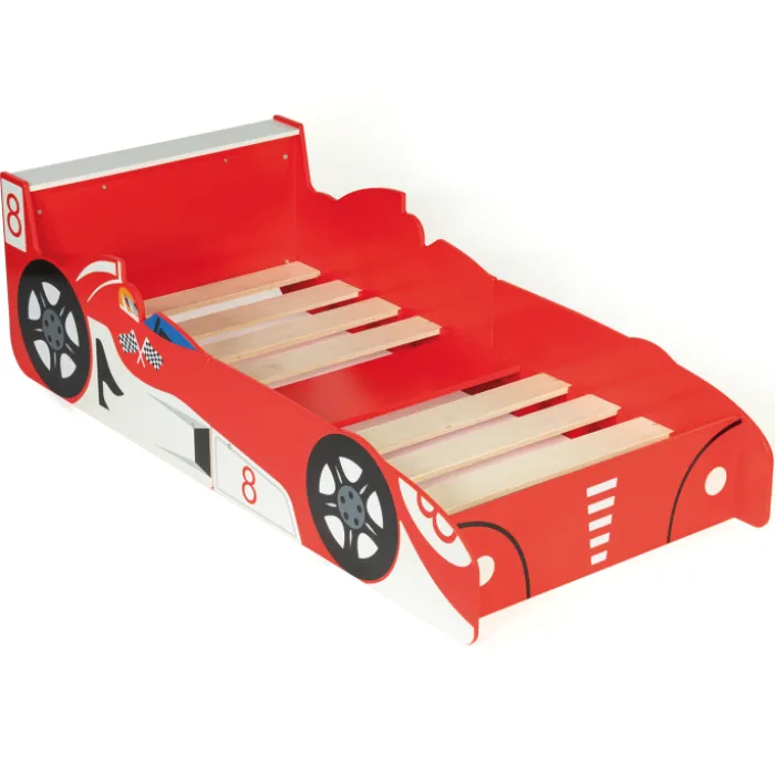 Lit voiture Formule 1 rouge