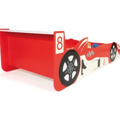 Lit voiture Formule 1 rouge