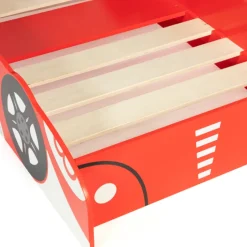 Lit voiture Formule 1 rouge