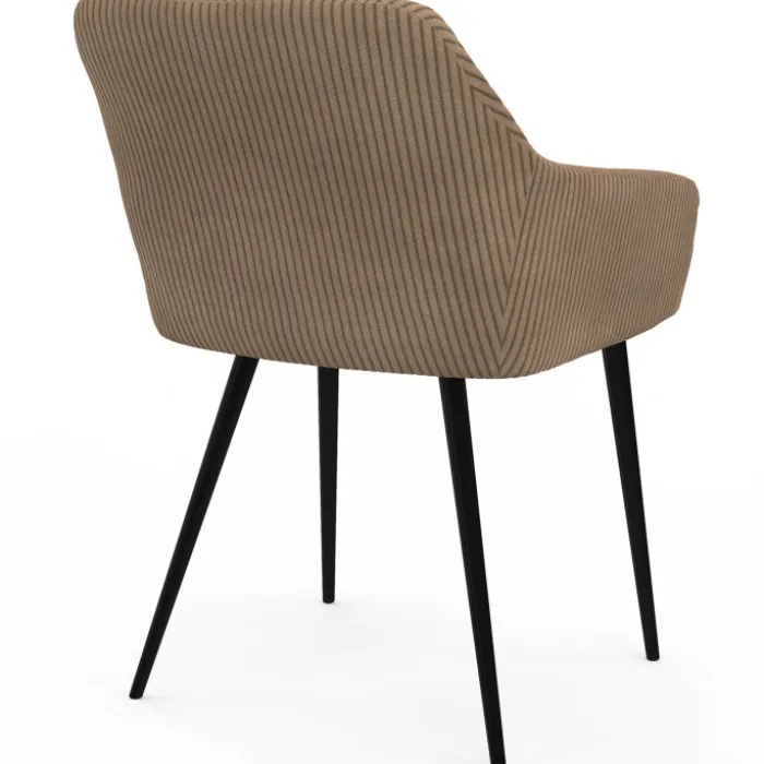 Lot chaises et fauteuils de table taupe