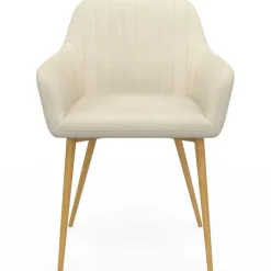 Lot chaises et fauteuils de table avec pied effet bois