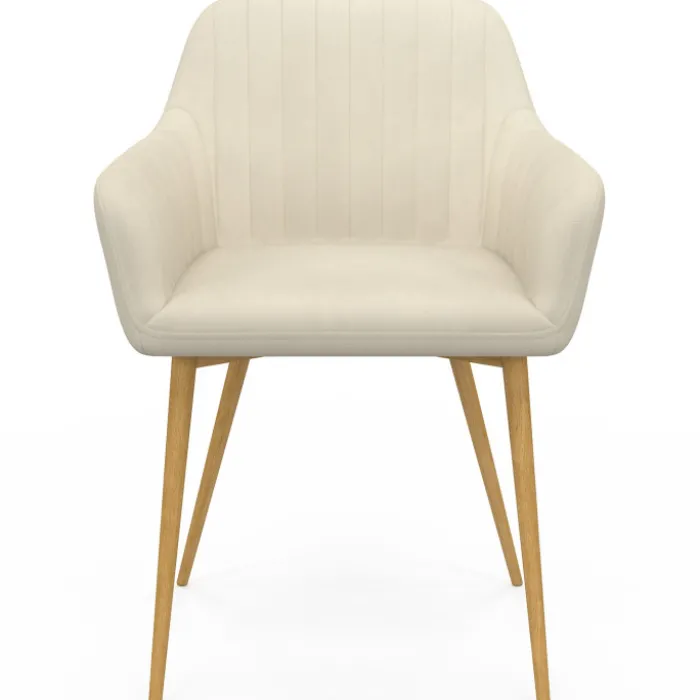 Lot chaises et fauteuils de table avec pied effet bois