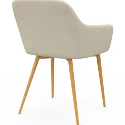 Lot chaises et fauteuils de table avec pied effet bois
