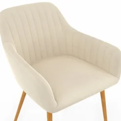 Lot chaises et fauteuils de table avec pied effet bois