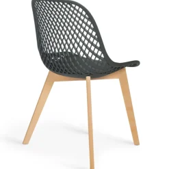 Lot de 4 chaises ajourées dépareillées design