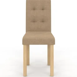 Lot de 6 chaises capitonnées scandinaves en tissu mix color