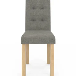 Lot de 6 chaises capitonnées mix color gris, terracotta et beige