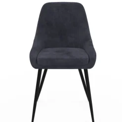 Lot de 4 chaises en velours mix color crème, gris clair, gris foncé, rose avec accoudoirs