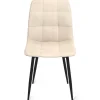 Lot de 6 chaises en velours beige