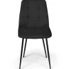 Lot de 6 chaises en velours noir