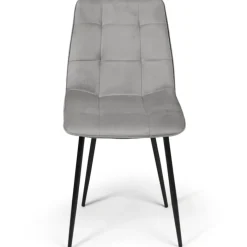Lot de 4 chaises grises pour salle à manger