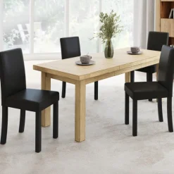 Lot de 4 chaises noires design