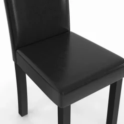 Lot de 6 chaises noires design