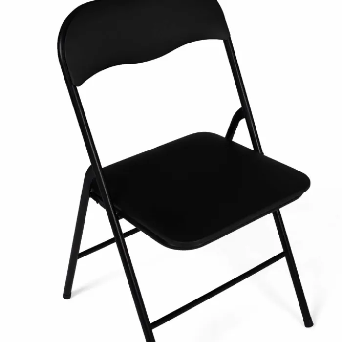 Lot de 6 chaises noires pliables d’intérieur