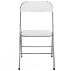 Lot de 6 chaises pliantes blanches d’intérieur