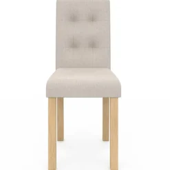 Lot de 6 chaises scandinaves capitonnées beiges