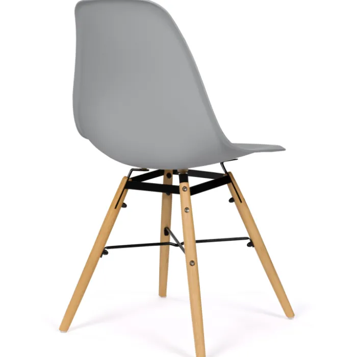 Lot de 6 chaises scandinaves couleur pastel