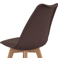Lot de 6 chaises scandinaves mix color taupe, beige et blanc