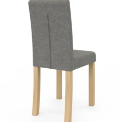 Lot de 6 chaises scandinaves capitonnées grises