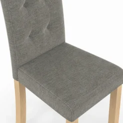 Lot de 6 chaises scandinaves capitonnées grises