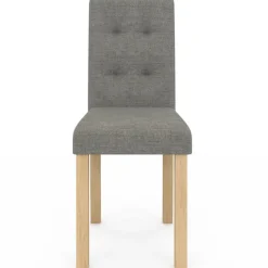 Lot de 6 chaises scandinaves capitonnées grises