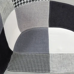 Lot de 2 fauteuils scandinaves noirs gris et blancs