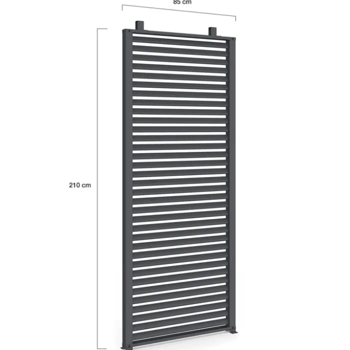 Lot de 2 persiennes pour Pergola pans modulables gris anthracite