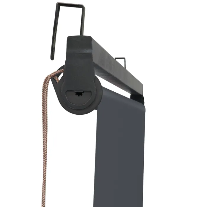 Lot de 2 stores enrouleurs gris pour pergola