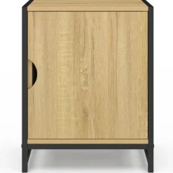 Lot de 2 tables de chevet 1 porte design industriel