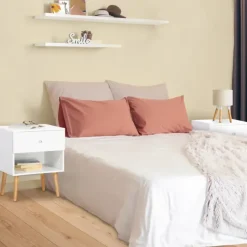 Lot de 2 tables de chevet scandinaves bois blanc 1 tiroir