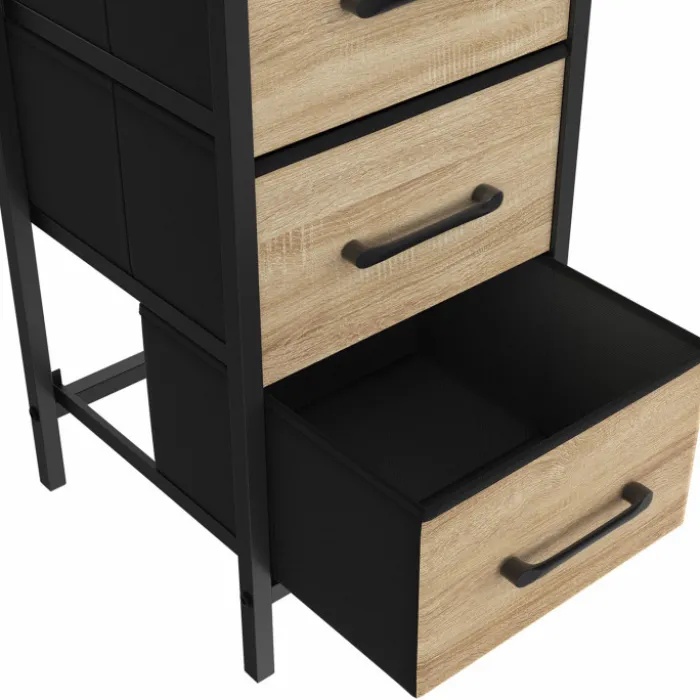 Lot de 2 tables de chevet 3 tiroirs