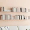 Lot de 4 étagères blanches 60x15 cm pour livres