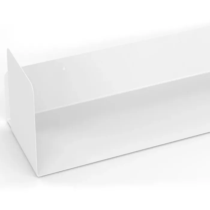 Lot de 4 étagères blanches 60x15 cm pour livres
