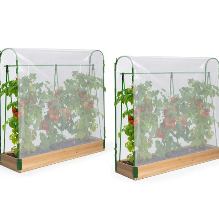 Lot de 2 tunnels à tomates 1,20 m