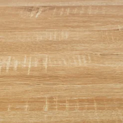 Îlot de cuisine blanc et plateau façon hêtre 100 cm