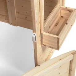 Maisonnette pour enfants en bois pour l’extérieur avec jardinières