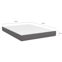 Matelas à mémoire de forme 140x190 épaisseur 20 cm