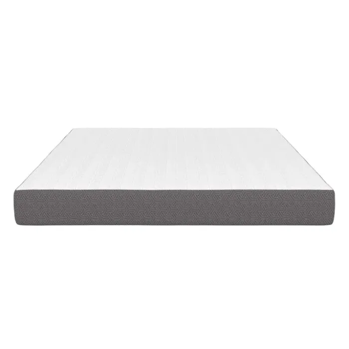 Matelas 160x200 cm à mémoire de forme épaisseur 20 cm blanc et gris