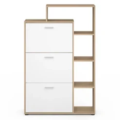 Meuble à chaussures 3 portes avec étagère