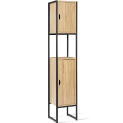 Meuble colonne salle de bain style industriel
