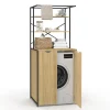 Meuble dessus machine à laver fermé design industriel