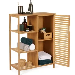 Meuble salle de bain en bambou