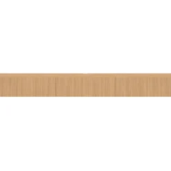 Meuble TV 270 cm suspendu 3 portes lattes tasseau bois coloris chêne