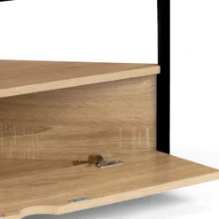Meuble TV d'angle industriel