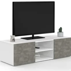 Meuble TV effet béton